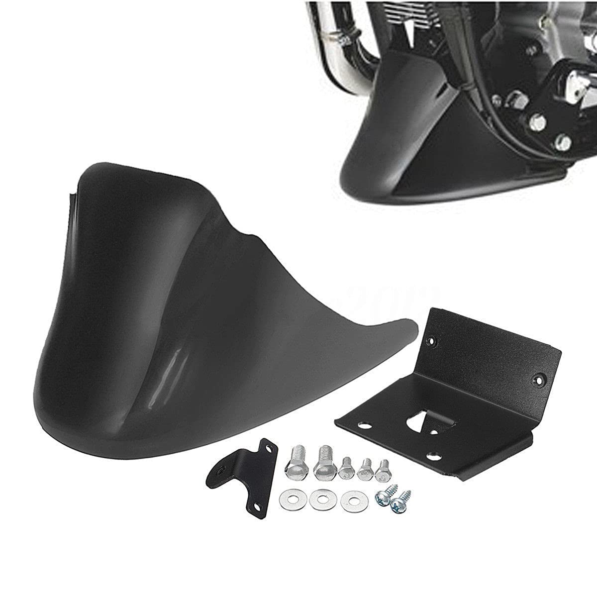 Carénage Menton Noir Pour Harley Sportster 2004-2014 - Protection Et Style Brillant