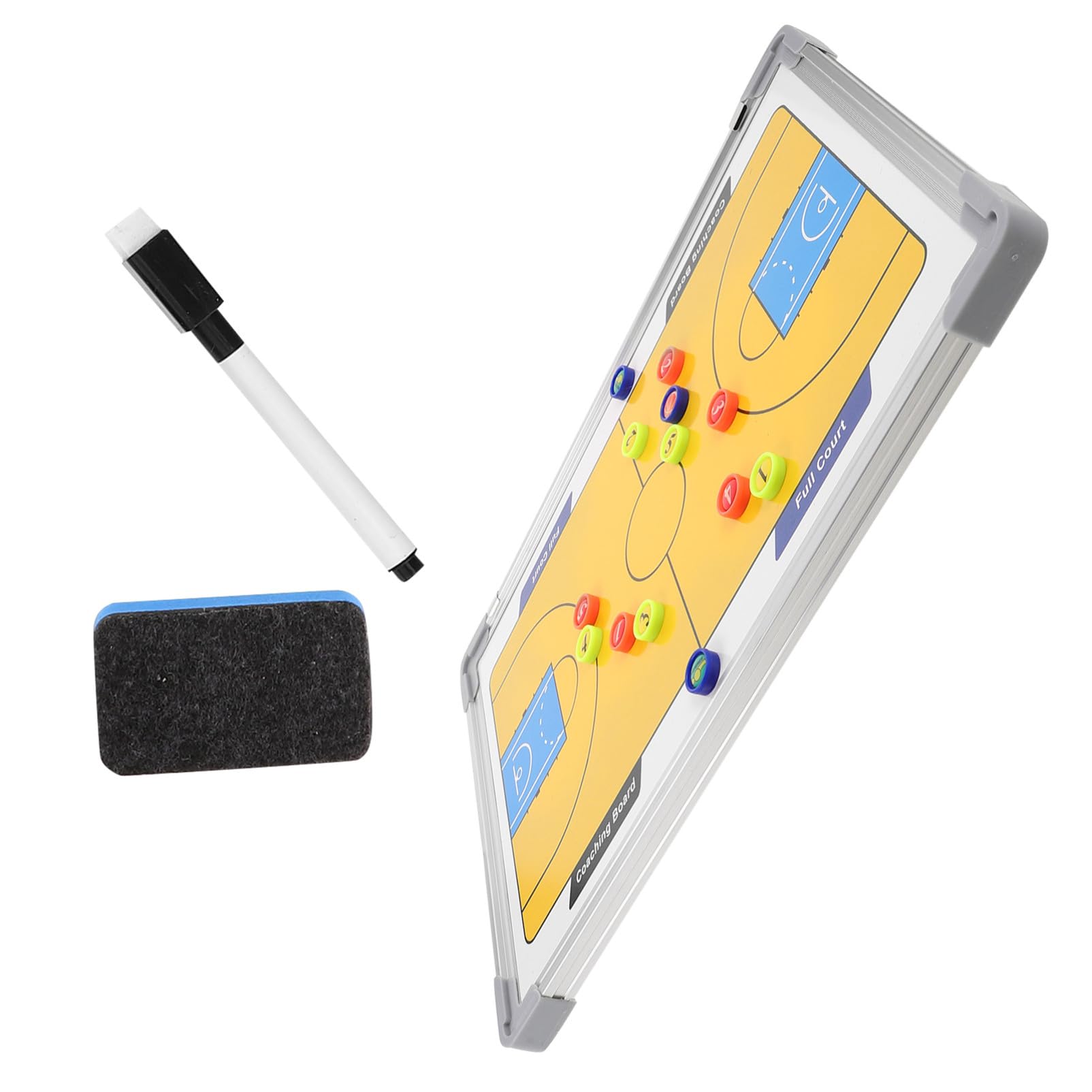 Gatuida Pizarra De Baloncesto para Entrenadores Estructura De Aleación De Aluminio Pizarra Blanca Colgante para Entrenamiento Enseñanza y Preparación De Partidos con Diagramas De Jugadas d
