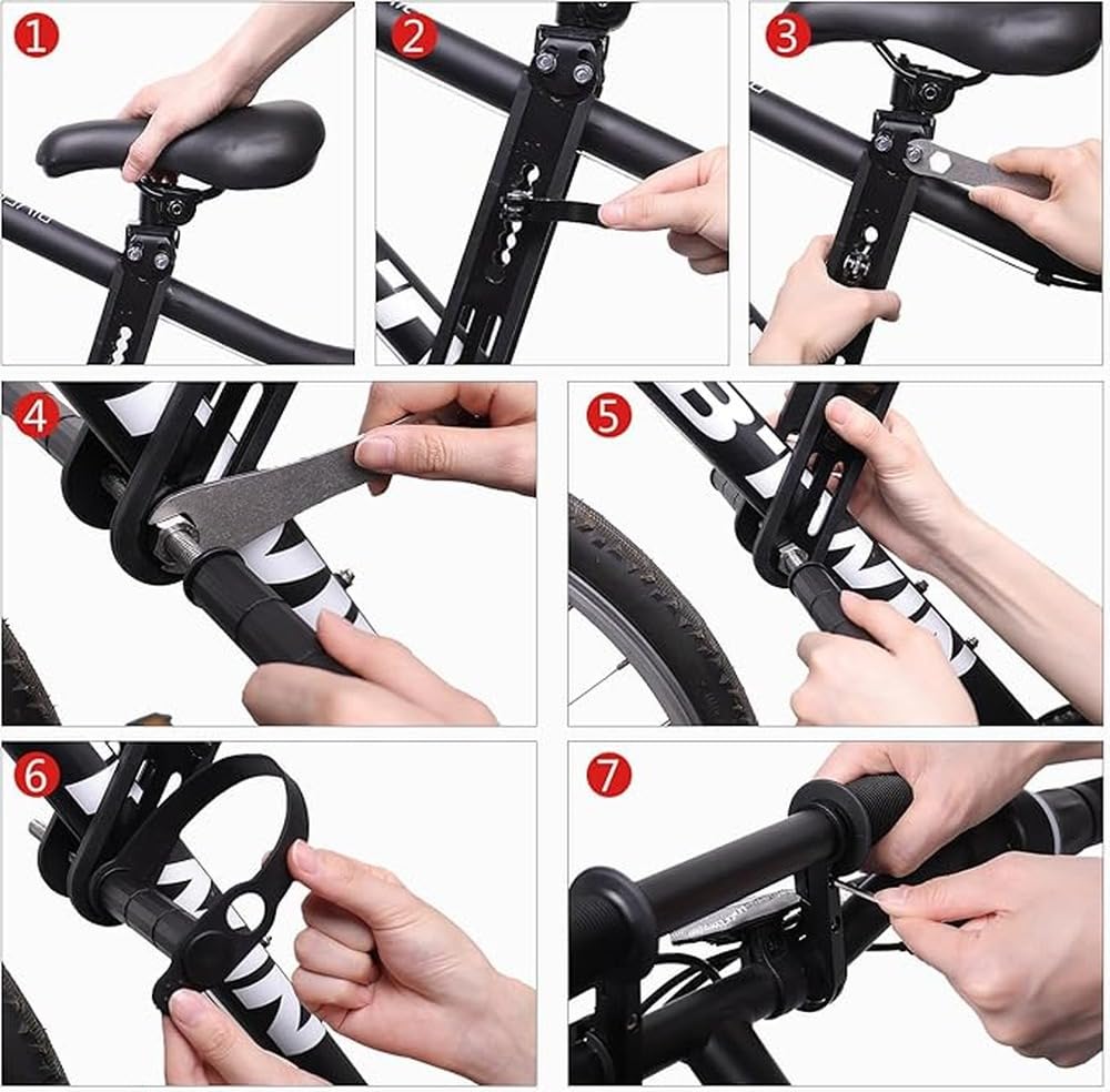 Seggiolino Universale per Bicicletta per Bambini, Compatibile con | bike, bici da strada e bici da città. Il seggiolino per mountain bike è progettato per bambini dai 2 ai 7 e con un peso di