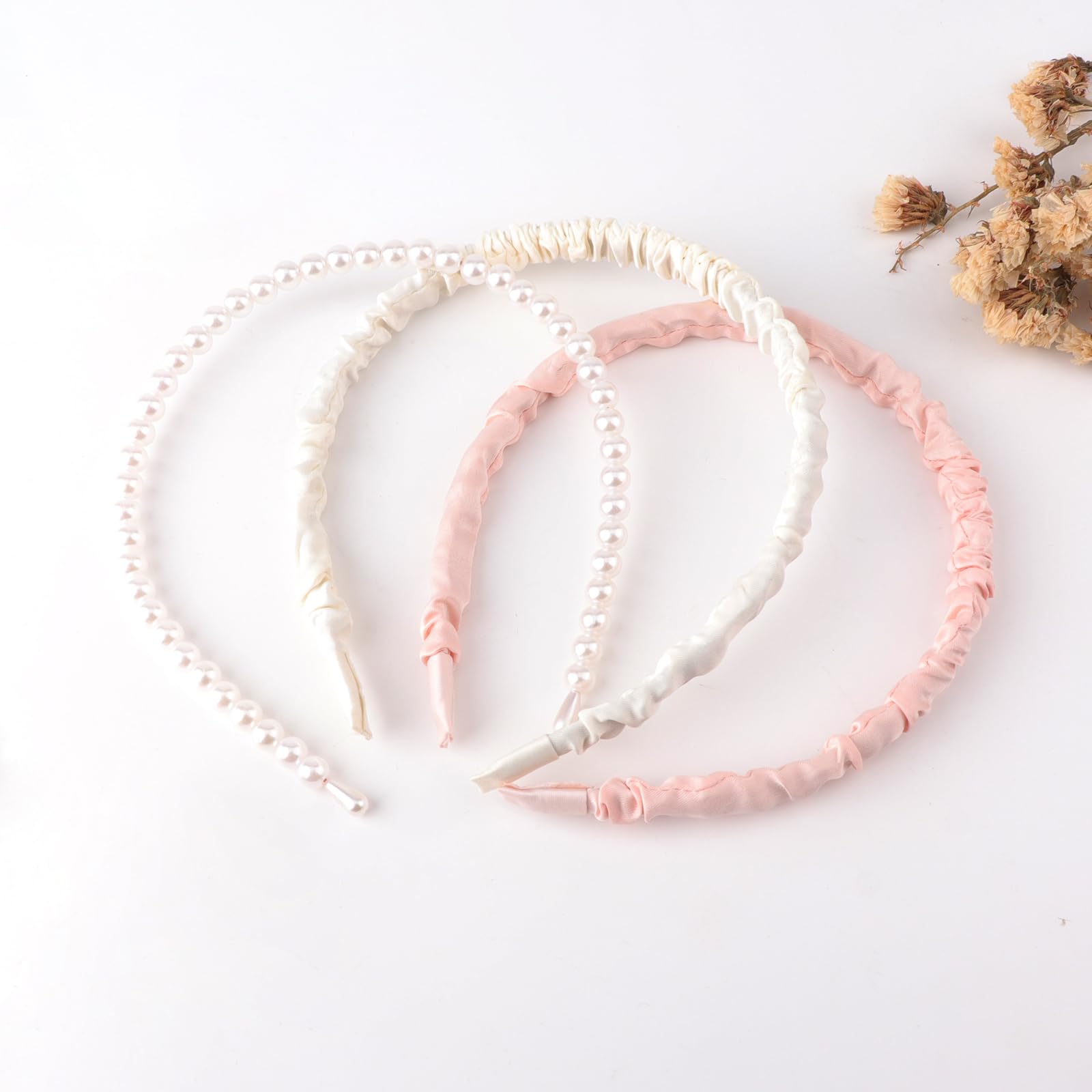 DRESHOW Fasce per Capelli da Donna Diversi Modelli Fascia con Perle e Fiori Fasce per Capelli Vintage Imbottite per Donna e Ragazze