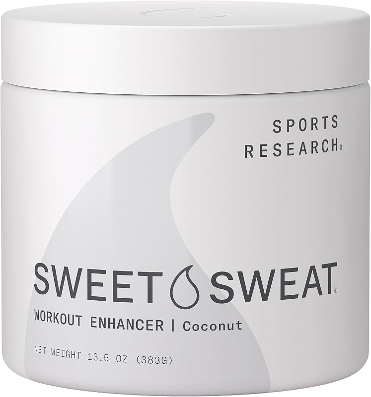 Sports Research Sweet Sweat® Gel de uso tópico com fragrância de coco, 383 mL