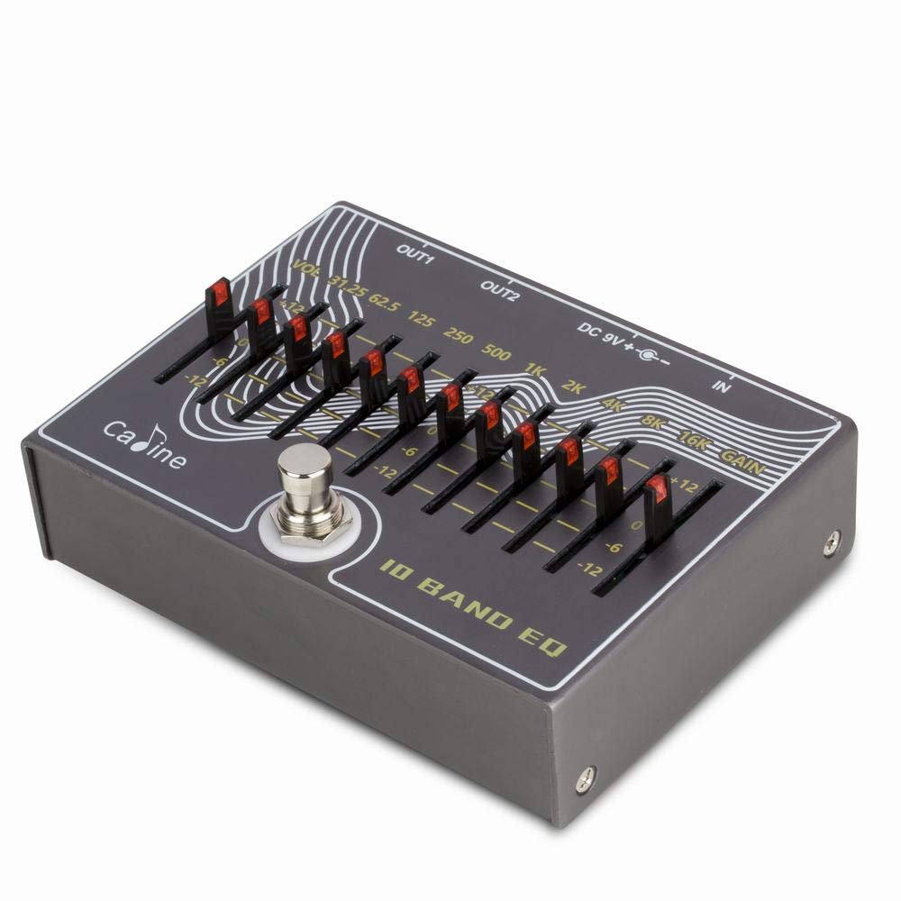 Caline CP-81, EQ a 10 bande + volume, pedale effetto chitarra