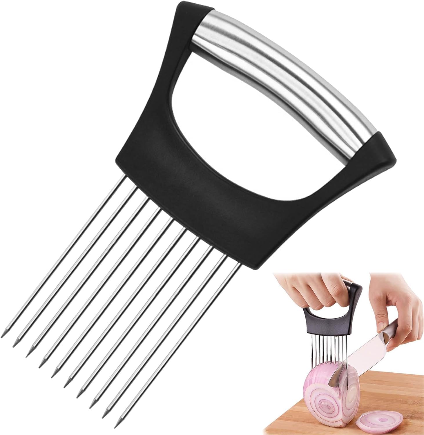 Zlongron stainless steel onion holder, an onion holder for