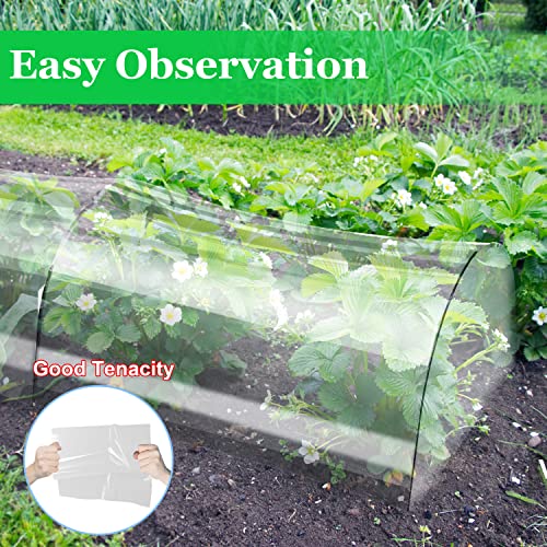 Sorangeun 2Pcs Greenhouses For Outdoors,122”X20”X16” Portable Greenhouse,Mini Green House With One-Piece Greenhouse Plastic&Garden Hoops For Raised Beds,Row Covers #TOP1