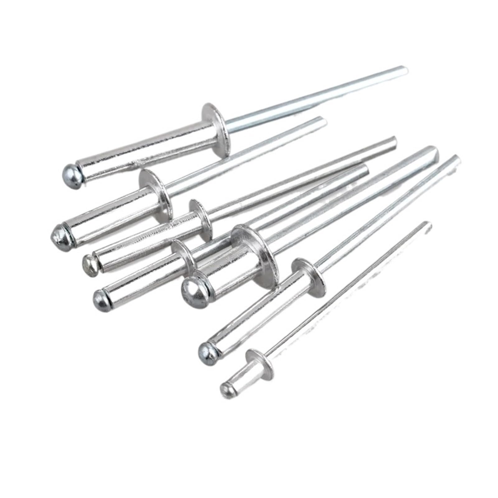 Rivets aveugles, Rivets aveugles 50pcs 100 pièces M2.4 M3.2 M4 M5 mandrin de rupture en aluminium Pop(M4x10mm,50 pcs)