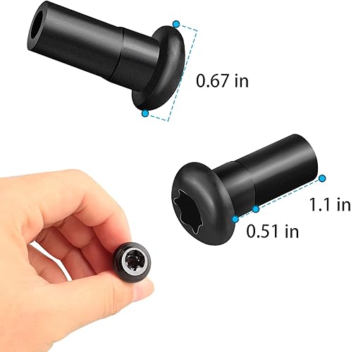 Miniatura 3 de NDRUSH Tuercas para bisagra de puerta, bloqueo de bisagra antioxidante compatible con Jeep Wrangler 2018-2021 Jeep Gladiator 2020-2021