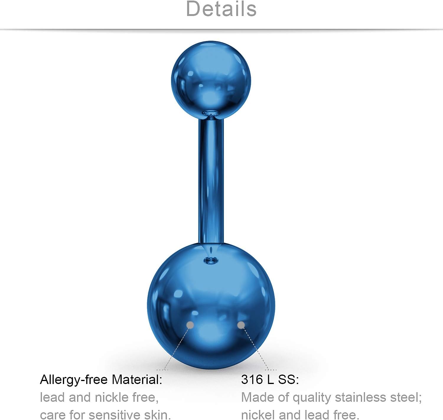 SCERRING Belly Button Rings 14G Stainless Steel Navel Belly Earring CZ Heart Opal Navel Ring Barbell Body Piercing Jewelry 12PCS - Image 2