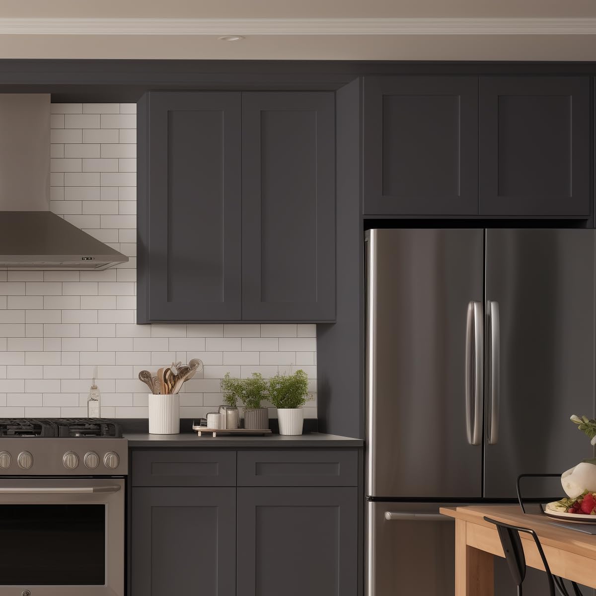 Wall-Mounted Cabinet – Solid Wood Shaker Style Medicine Cabinet with Adjustable Shelves & Soft-Close Doors for Bathroom, Kitchen, and Office Storage (Pebble Gray, 30" W x 12" D x 36" H)