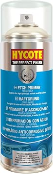 Hycote Etch Primer Spray Paint, Self Etching Automotive Primer for Bare Metal Surfaces, Improves Paint Adhesion, Corrosion Resistant Undercoat, Fast Drying, 13.5 Oz