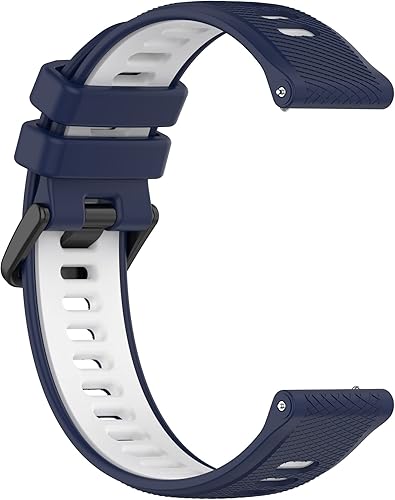 Miniatura 4 de Compatible con Garmin Forerunner 265S 255S Correas de reloj, correas de repuesto de silicona duraderas de liberación rápida de 18mm. Compatible con