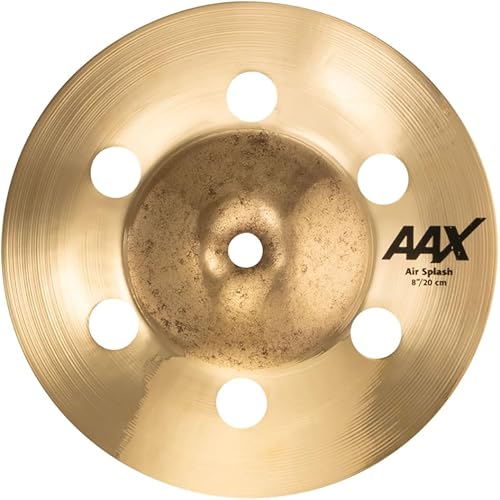 Sabian AAX Platillo Air Splash de 8 pulgadas, acabado brillante (20805XAB)