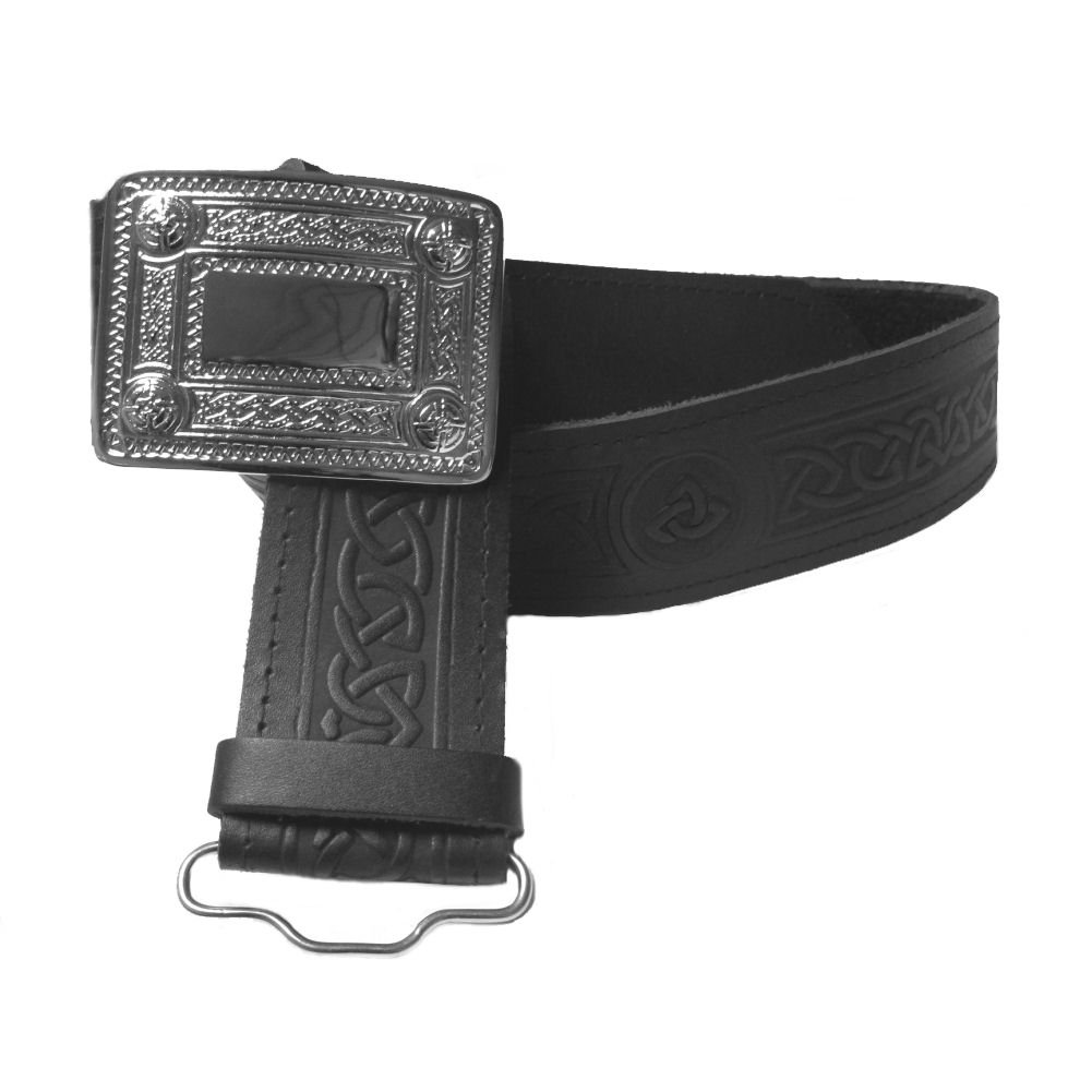 Tartanista Men's Celtic Scottish Kilt Belt & Buckle Medium 27"- 36" (56-69Cm)