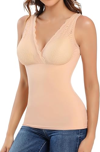 JOYSHAPER Ropa interior térmica sin mangas con forro de capa base para clima frío invierno camisas térmicas largas camisetas térmicas