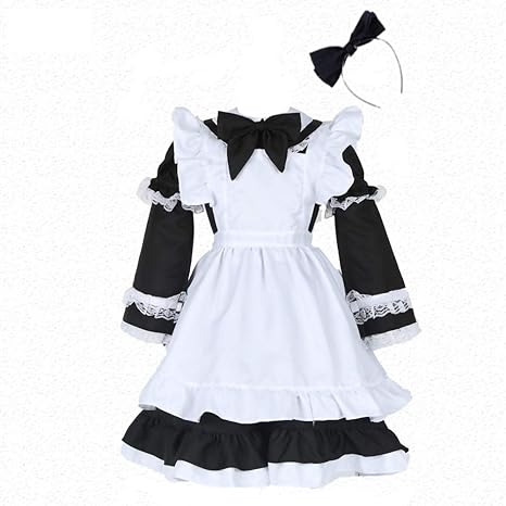 Amazon Co Jp Diki Home ハロウィン コスプレ衣装 Halloween 不思議の国のアリス コスチューム 親子ペア 家族 大人用 キッズ用 メイド服 アリスワンピース ドレス ハロウィン衣装 仮装 変装 イベント学園祭 演出服 大人m ブラック ホビー 通販