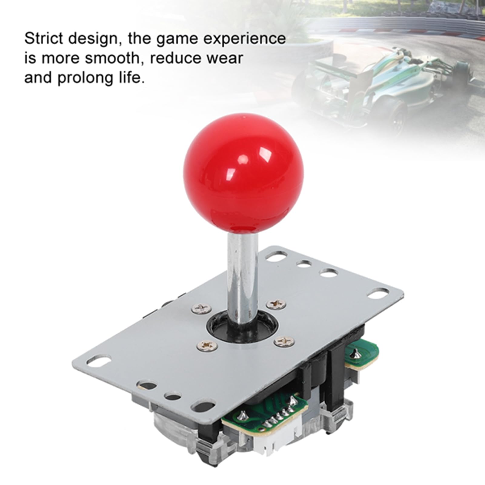 Keenso Set Joystick per Giochi Fai-da-te Pannello di Controllo USB di Alta qualità per /PC con Luce, Installazione Semplice per Appassionati di Giochi, Materiale Plastico