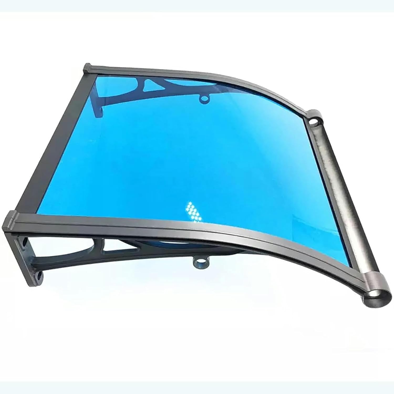 Door Awning Canopy, Window Awnings Exterior Polycarbonate Awning for Door Entrance, Front Door Awning Patio Canopy, UV Rain Snow Sunlight Protection Hollow Sheet for Patio, Deck, Porc (Color : Transp