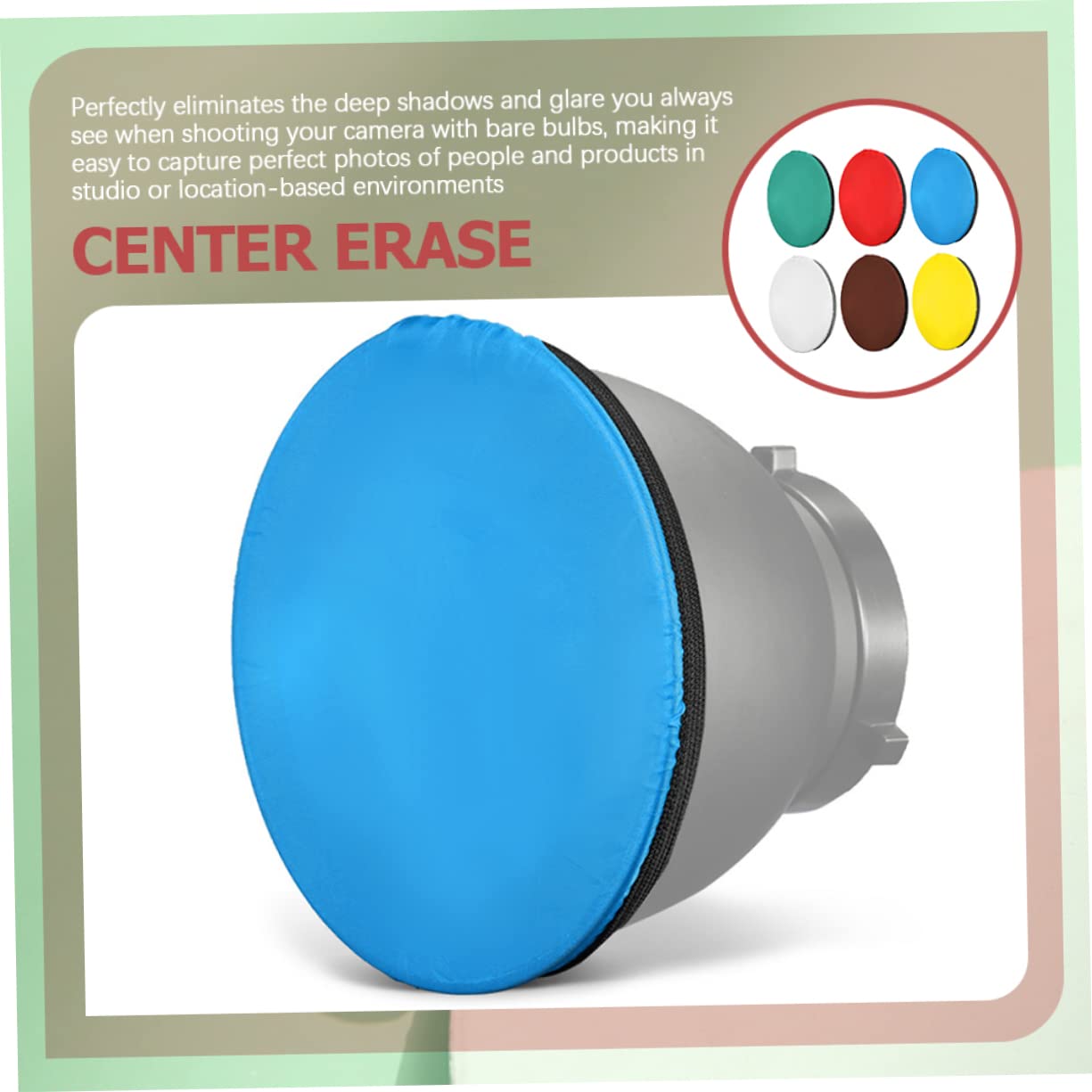 UKCOCO 4 Set 18 Cm Riflettore Fotografico Flash Riflettore Luce Fotocamera Riflettore Eliminare Ombre Illuminazione Uniforme 6 Pz * 4