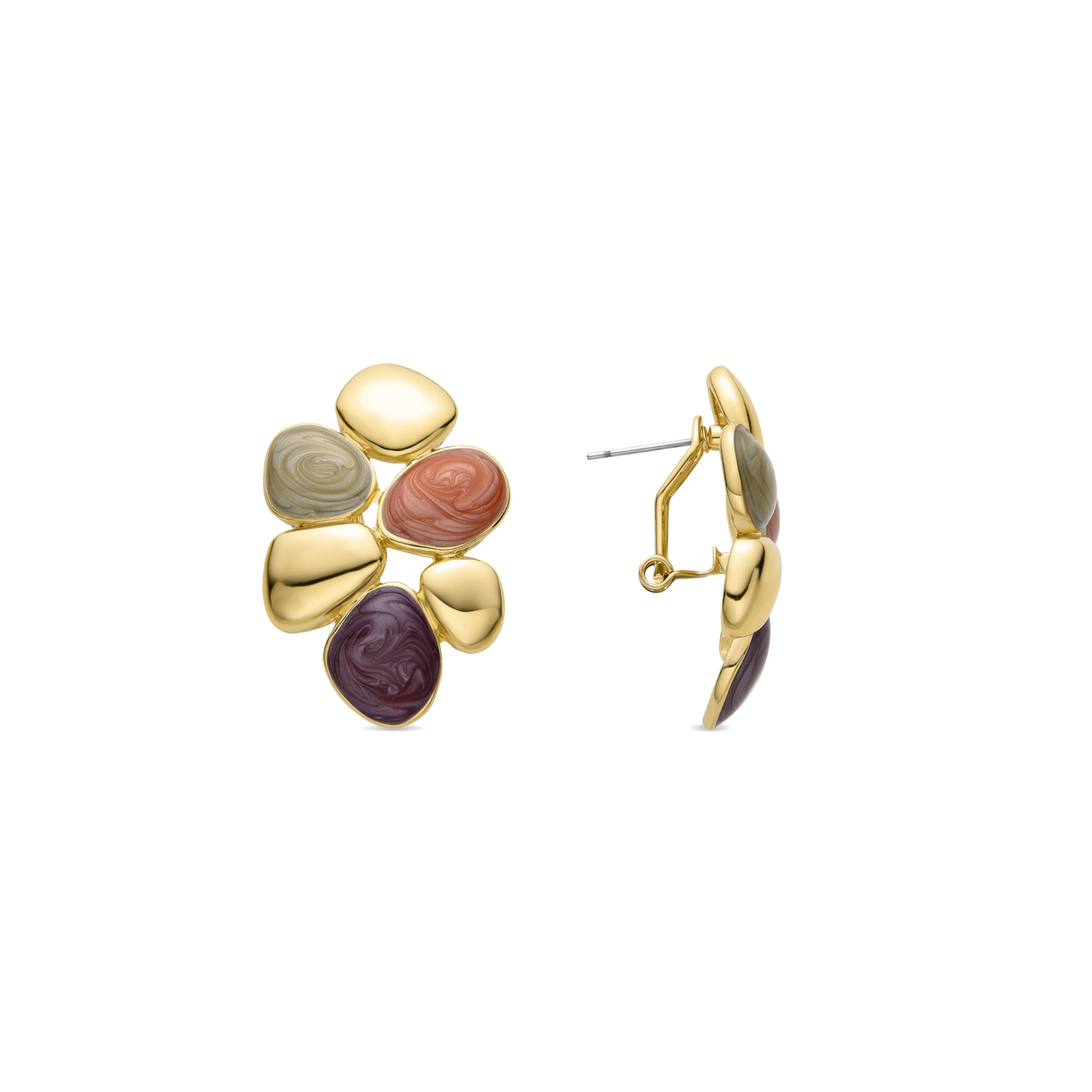 LUXENTER Orecchini Zunduri Con Zirconi - Rifiniti In Oro Giallo 18K - Gioielli Donna Essenziali - 4