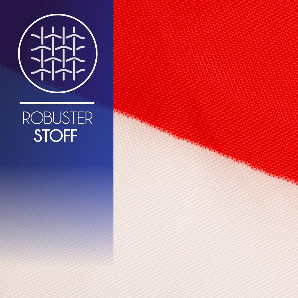 PHENO FLAGS Premium Austria flag 90x150 cm, extremely weather-resistant flag, metal eyelets and special sealing technology - Image 4