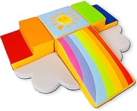 Vista 1 de Bloques de Escalada de Espuma Captivantes No Tóxicos para Niños Pequeños – Juego de Juego Suave de 6 Piezas para Habilidades Motoras, Gateo