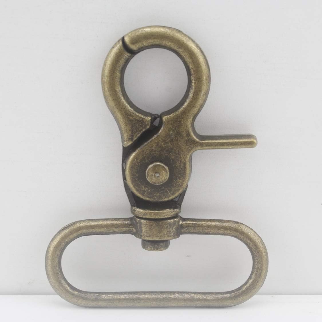 Anti Brass, 1 1/2 inch / 38mm Zinc Alloy Lobster Claw snap Hook for Strap Handbag Purse Bag Key Ring DIY Craft, 6 Pieces per lot, P72