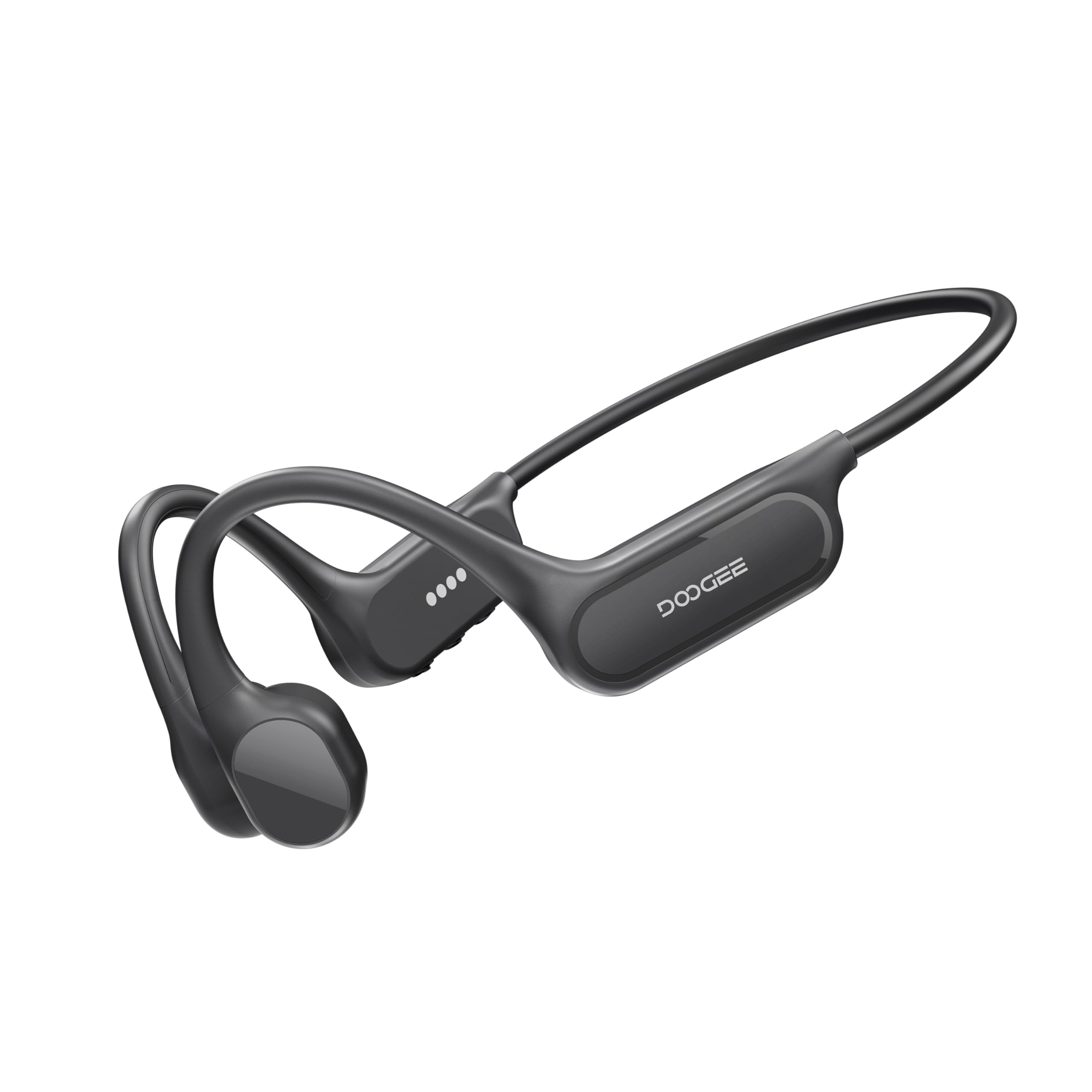 DOOGEE Auriculares Impermeables con Conducción ósea IP68 para Natación, Batería con 10 Horas de Autonomía, Auriculares Deportivos Inalámbricos con Doble Modo MP3 para Ciclismo(Gris Oscuro)