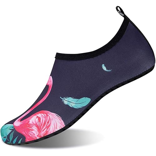 WateLves Womens and Mens Kids Water Shoes Barefoot Quick-Dry Aqua Socks for Beach Swim Surf Yoga Exercise