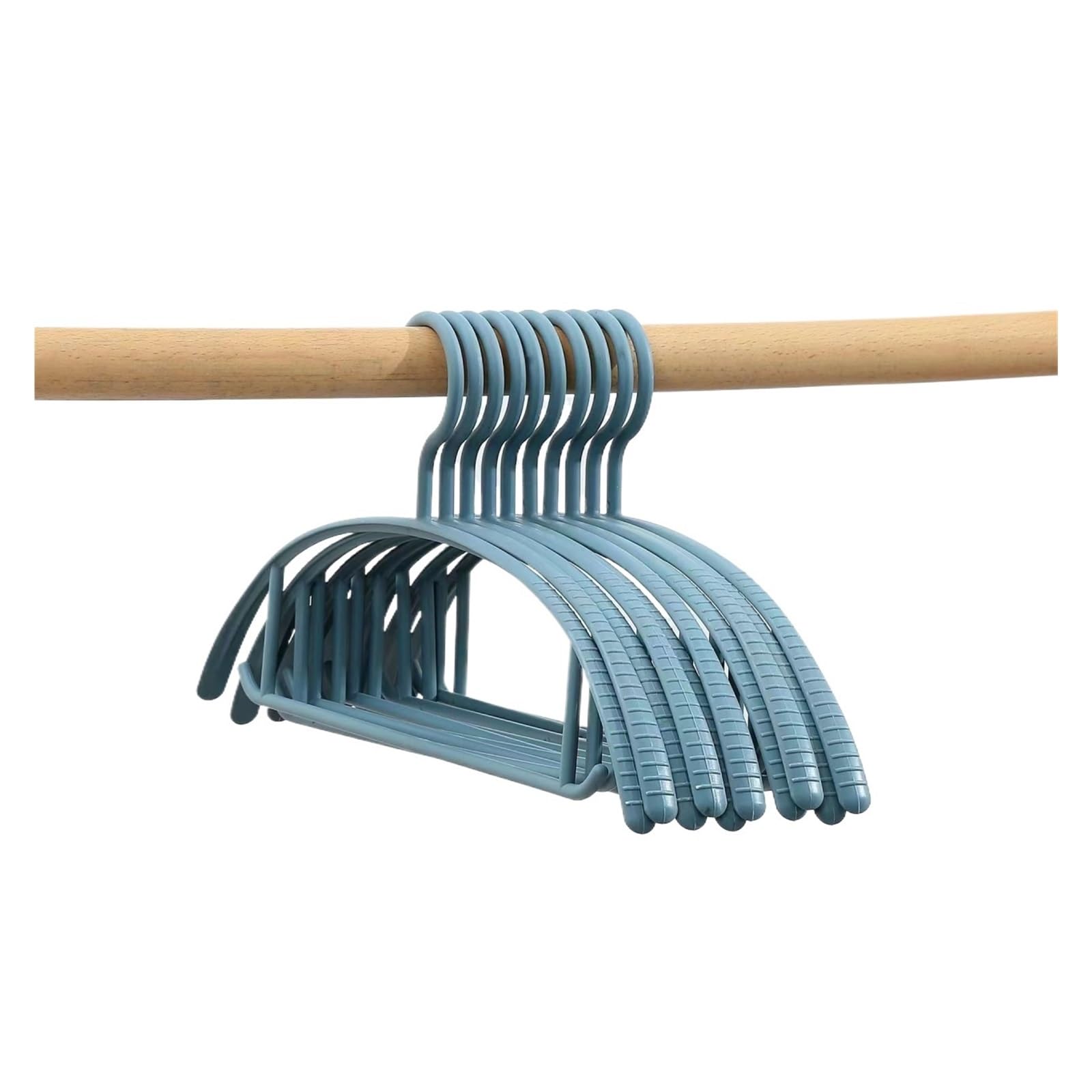 Clothes Hangers Clothes Hangers Plastic Non-slip Seamless Traceless Semicircle Coat Drying Windproof Racks