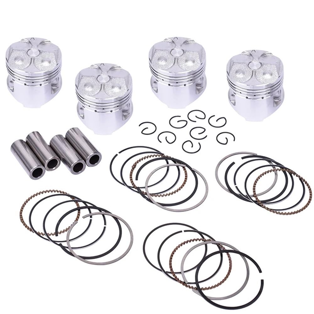 pist. Kit fasce elastiche pistone e stelo valvola for moto da 48,25 mm,5, adatti for FZ250, FZR250, ingresso uscita, omaggio .(48.25MM)
