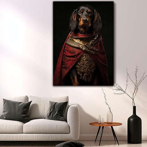 Miniatura 976 de Thuan Chow Chow Retrato de mascota con disfraz real de perro en un disfraz retrato de perro con vestimenta Retrato medieval de mascota retrato