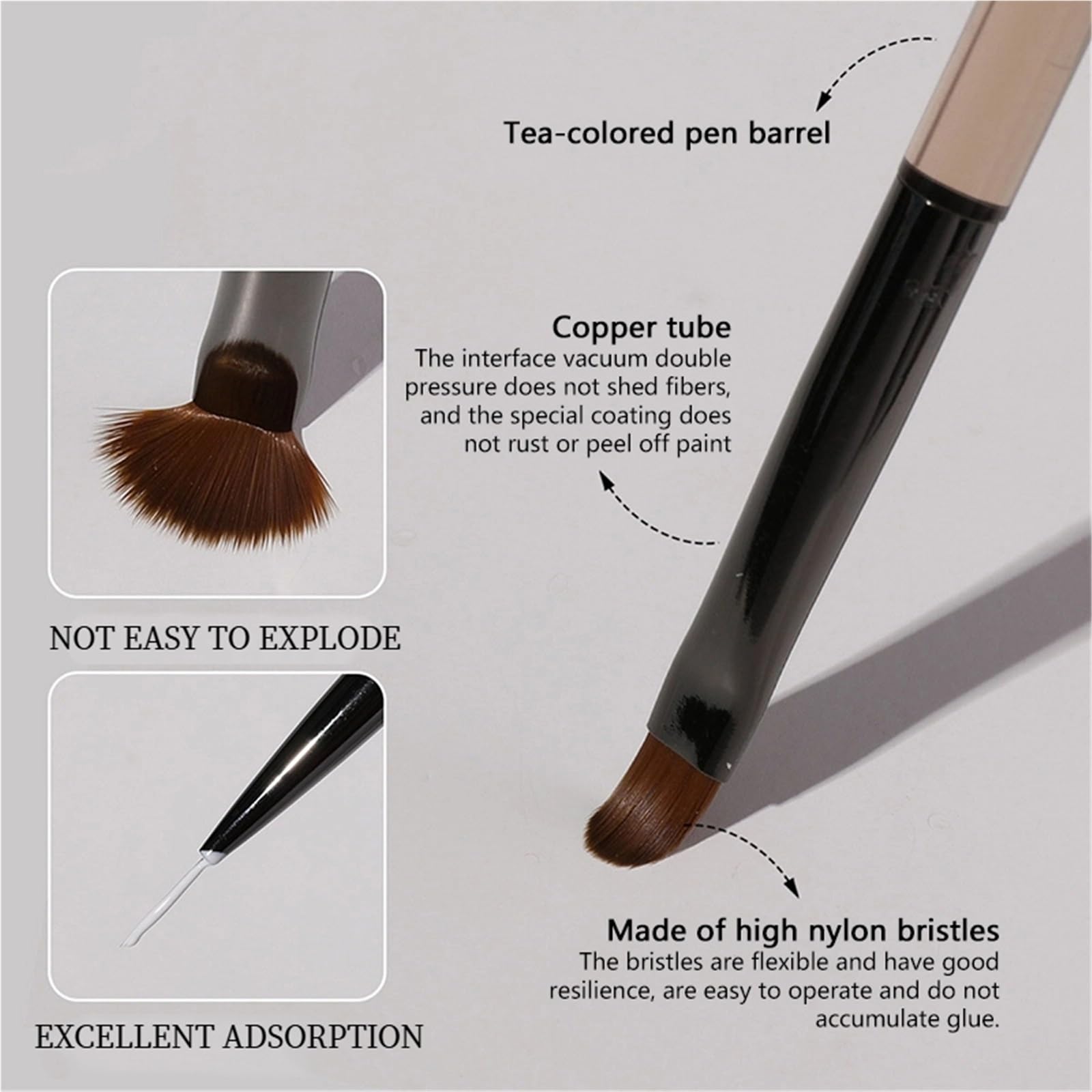 Pennelli Unghie 1 pennello for unghie, estensione, gel for, for manicure, design, smalto, penna professionale
