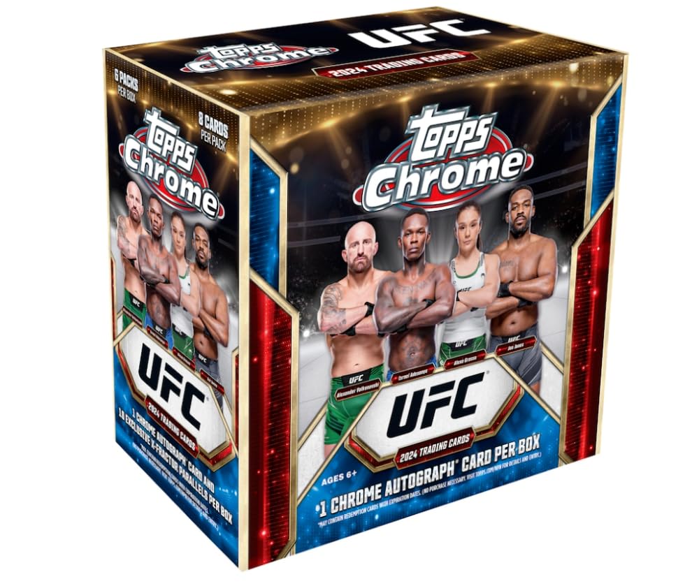 Amazon.com: 2024 Topps Chrome UFC MMA Factory Sealed Mega Box 1