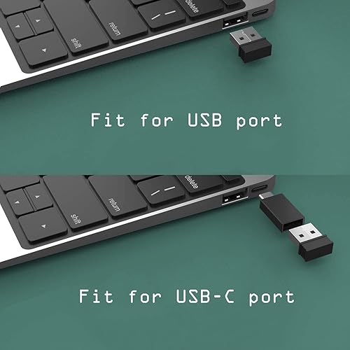 Miniatura 7 de Lieyiahe Ratón inalámbrico, para ergonomía, mouse silencioso inalámbrico recargable, 2.4 G, portátil, USB, óptico, inalámbrico, con receptor USB y