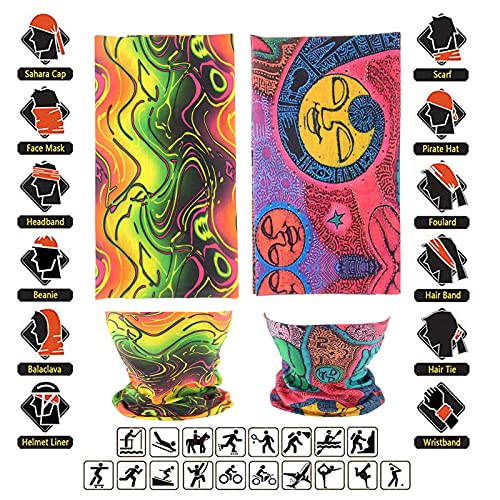 Image of Neck Gaiter Masks Tube Scarf,Seamless Bandanas Buffs Gators,Ourdoor Face Mask Face Covering Multi Headwear