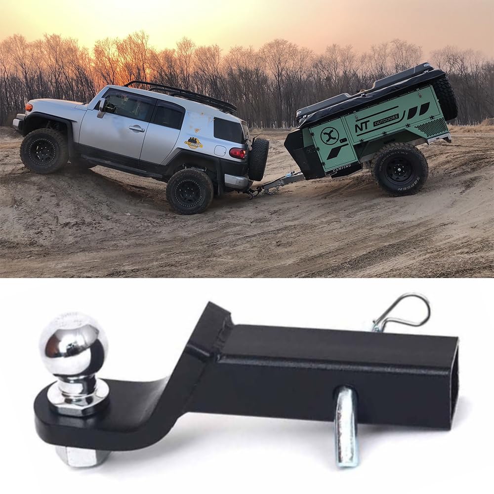 YancioG - Juego de barra de remolque de acero para remolque, 5 cm, para remolque, SUV, camión, Dirt Bike