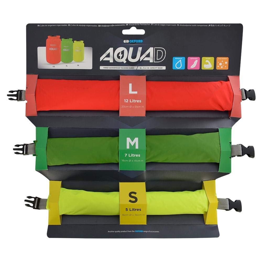 OxfordAqua-D Waterproof Packing Cubes - 3 Pack