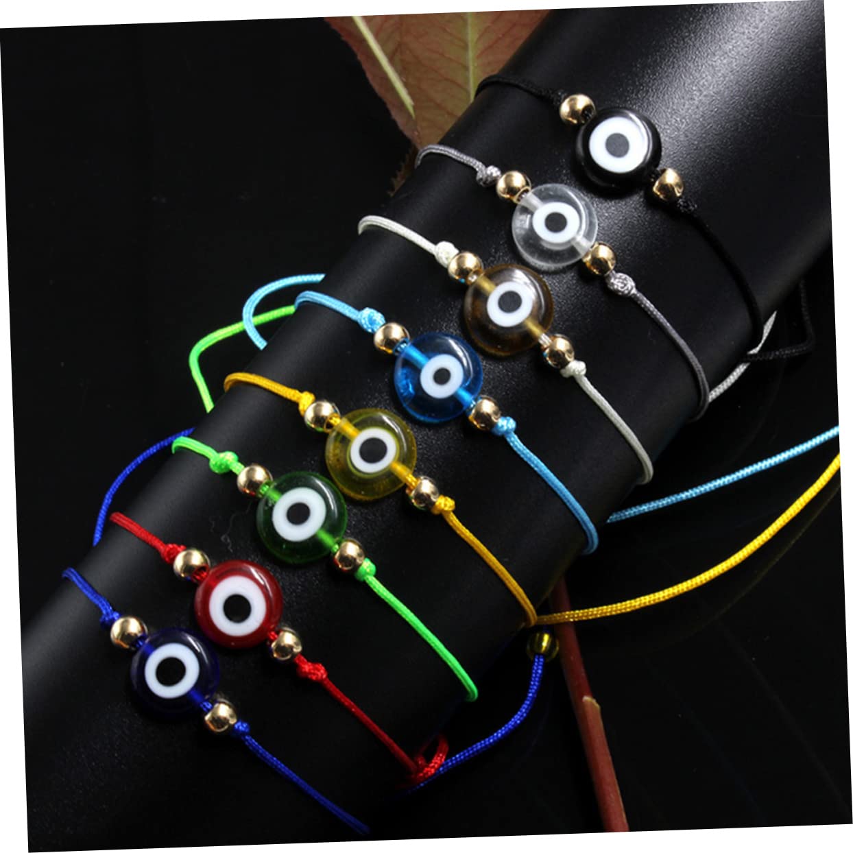 Beaupretty 60piezas Pulsera Ajustable De Ojo Turco Joyería De Amuleto Para Hombres Mujeres y Niño Niña Para y Uso Diario