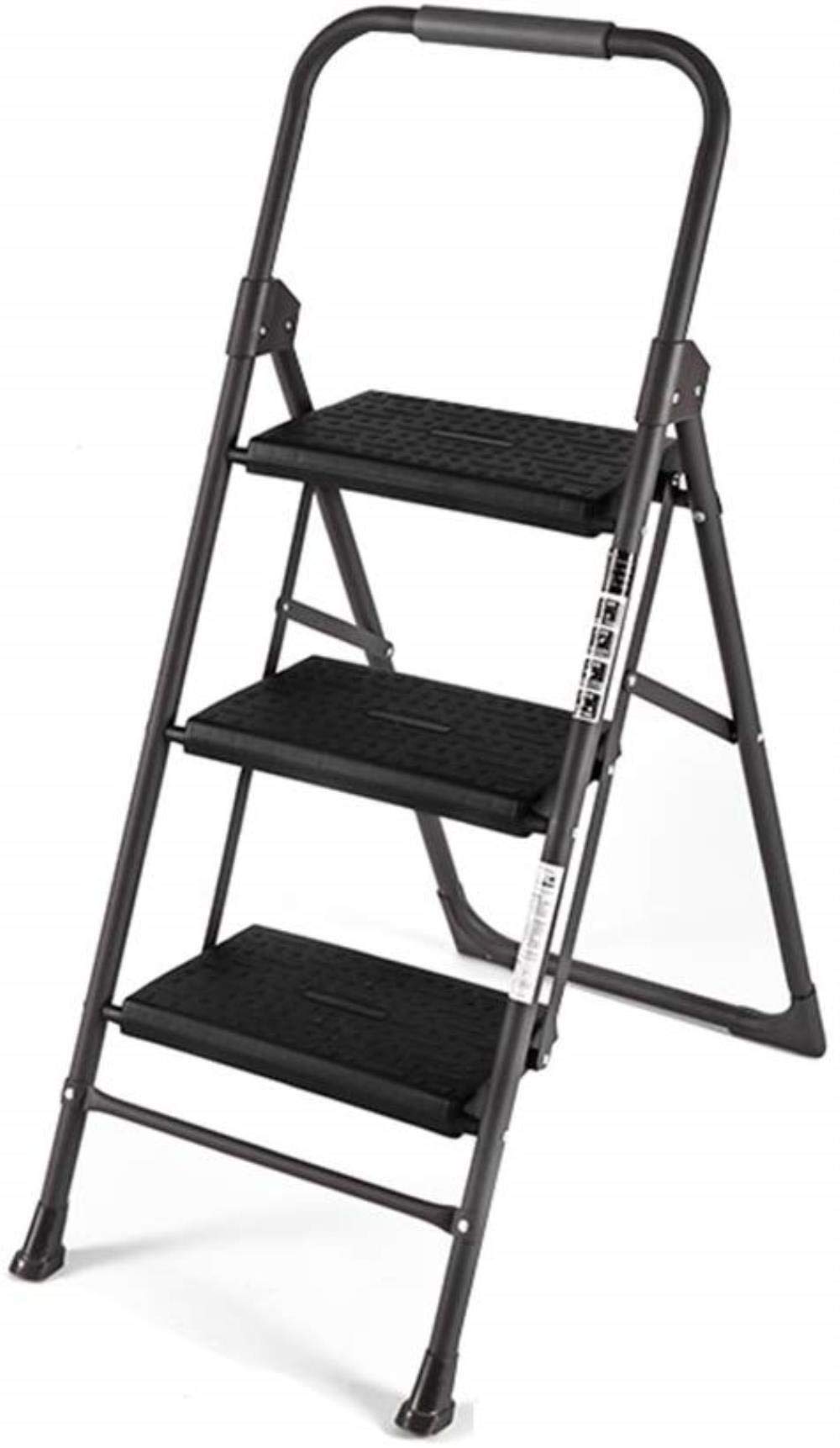 ZGYOZMNG Wooden stool Household Folding Step Ladder Herringbone Ladder Indoor Ladder Chair Climbing Ladder
