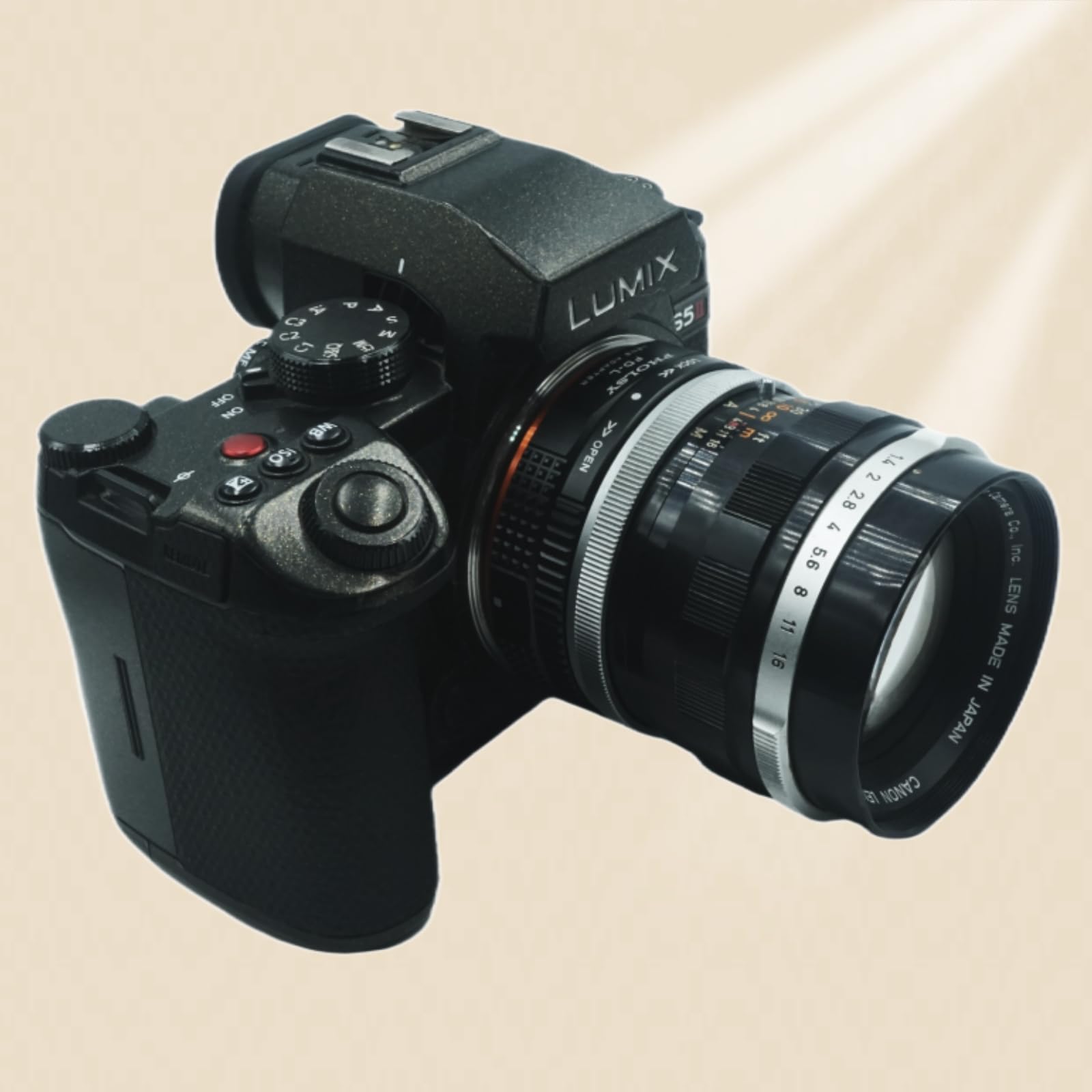 PHOLSY Adaptador de Objetivos FD a LL con Palanca de Apertura para Lente Canon FD FL y Cuerpo de Cámara Leica L Montura para Leica SL2, SL2-S, CL, TL2, Lumix S5, S1, BS1H, Sigma fp, fp L, FD-Leica L