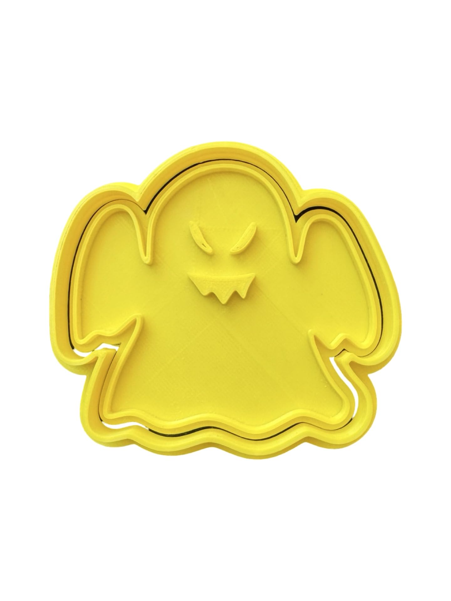 The Cookie Cutter Hub Halloween Ghost Cookie Cutter/Embosser for Cupcakes Fondant Icing Clay Cake Baking Decoration