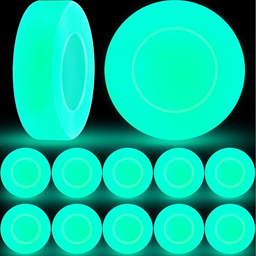 Ice Hockey Puck Glow in The Dark Party Pucks Green Floor Puck for Kids Adults Youth Outdoor Games Gifts