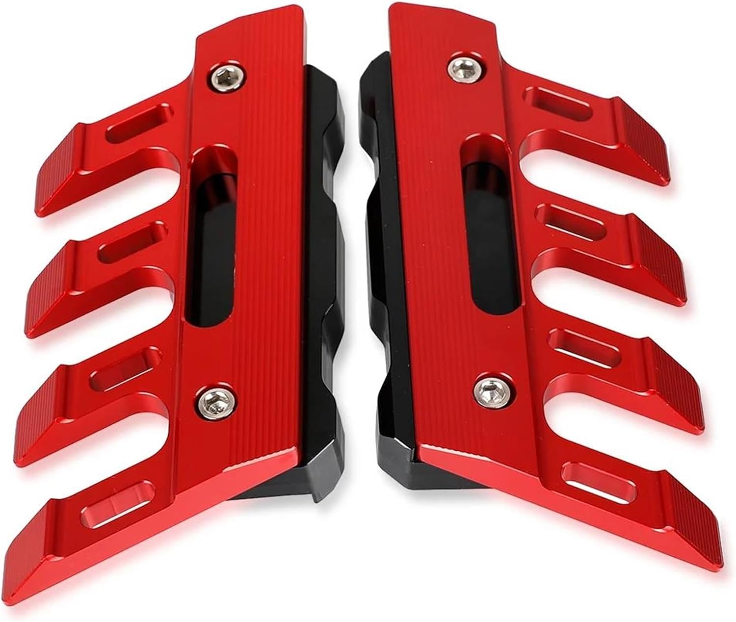 Front Fork Protector Motorcycle Front Fender Side Block Protection Guard Mudguard Sliders for Yamaha Majesty-S Accessories(Color:RED)