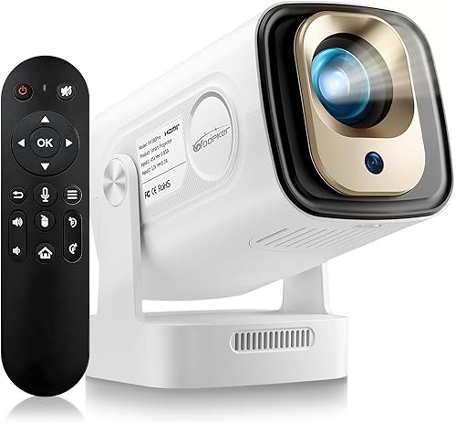 Proyector portátil de enfoque automático, mini proyector con WiFi y Bluetooth nativo 1080P compatible con resolución 4K con BT5.4 WIFI6 300 ANSI