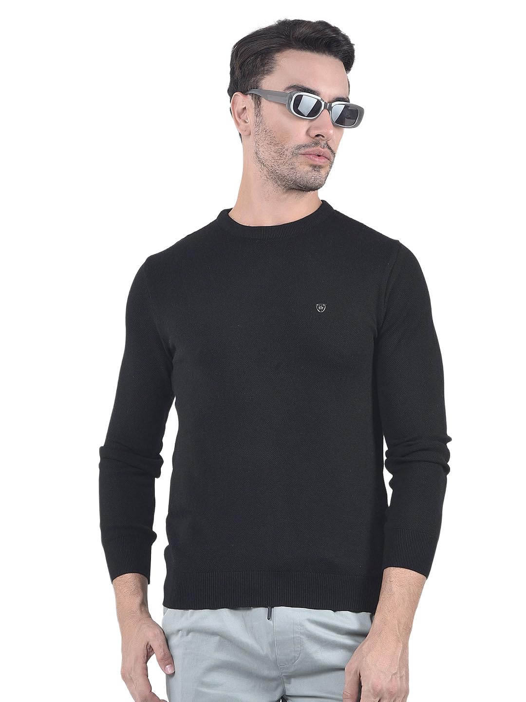 crimsoune club Men's Black Knitted Sweater-picture-20