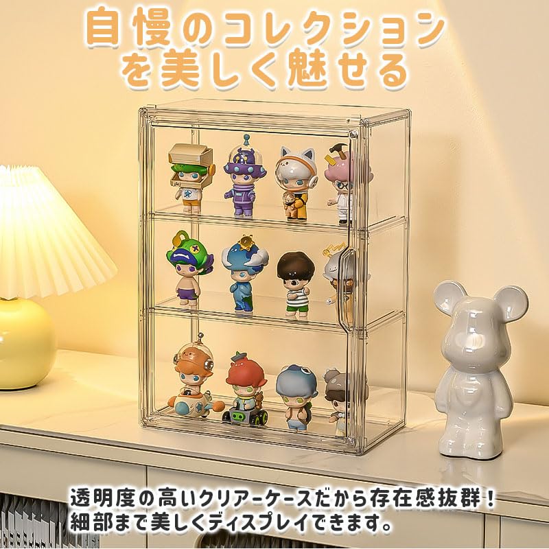 Amazon.co.jp: Petmoon フィギュア収納ケース アクリル収納ケース 透明