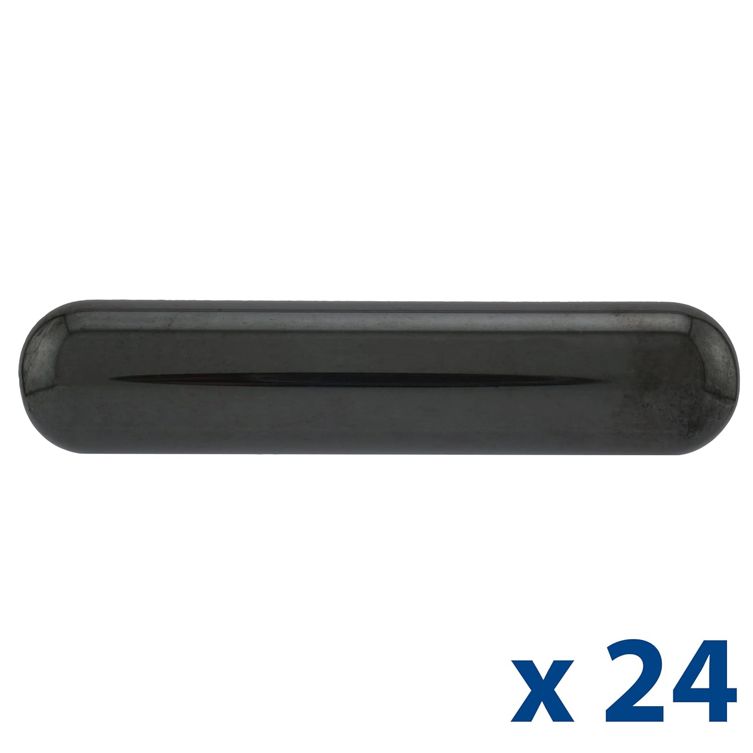 Master Magnetics COW-CP6X24 New Ferrite Cow Magnet, 0.625" Diameter, 3" Length, Black (Pack of 24)