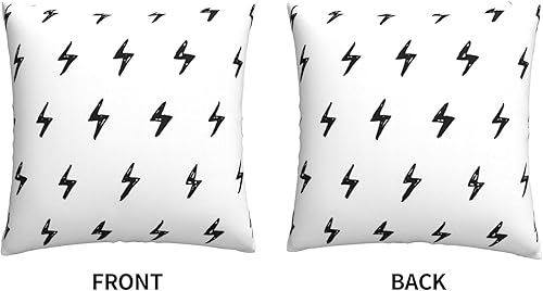 Miniatura 3 de Fundas de almohada de 18 x 18 pulgadas con diseño de rayo, funda de almohada decorativa para sofá