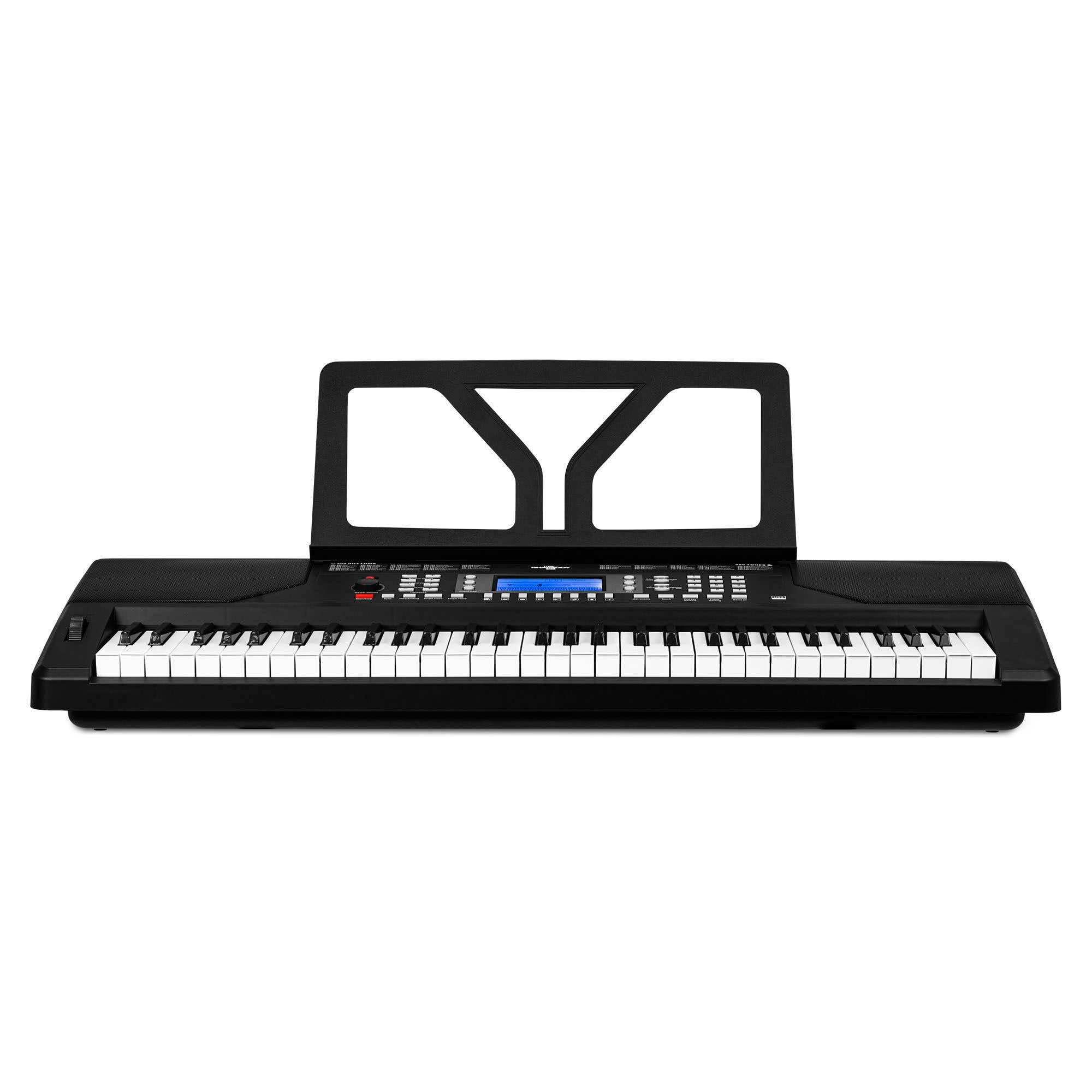 MAX Rhapsody61P - Tastiera Piano, 61 tasti, con dinamica di arresto, altoparlante, display LED, 50 canzoni demo, per principianti e professionisti, tastiera pianoforte, funzione di apprendimento, 300