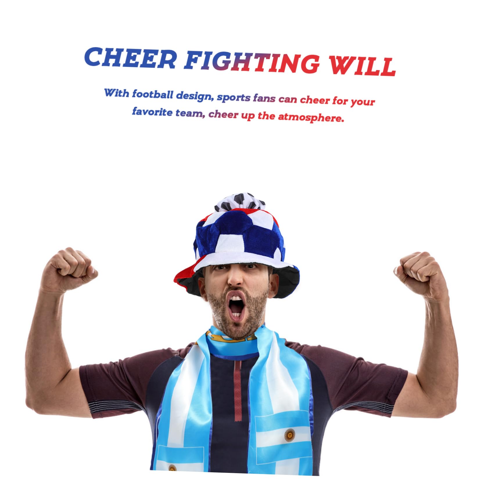 ibasenice 5 Pezzi Cappelli A Tema Calcio Da Gioco Di Calcio Da Cheerleader Leggeri E Traspiranti Accessori Per Sportivi Abbigliamento Casual