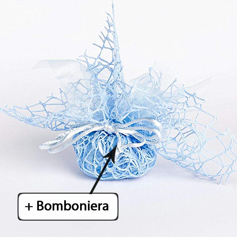 Ingrosso e Risparmio Lot de 20 porte-clés ovales en bois avec poussette/landau et bébé, bonbonnière personnalisées pour naissance, baptême enfant, fille (sans emballage bleu ciel)